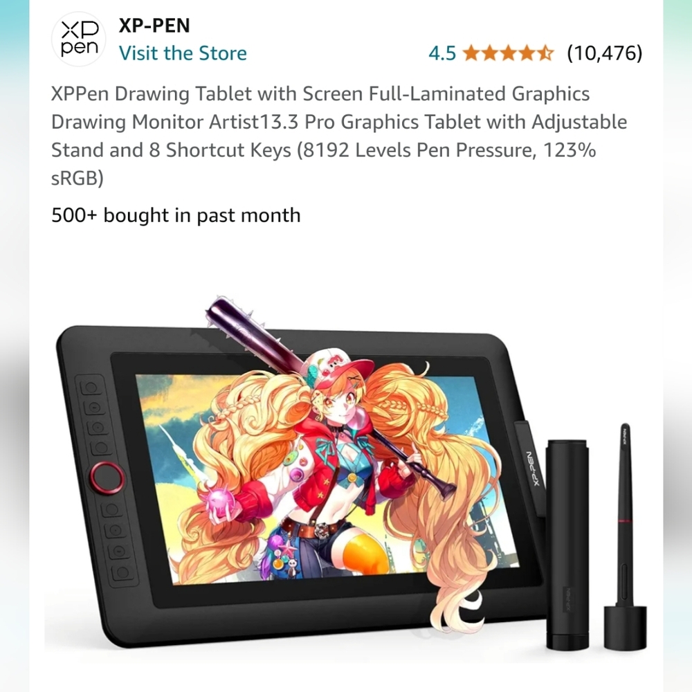XP-Pen Drawing Tablet 13.3 Pro Graphics
